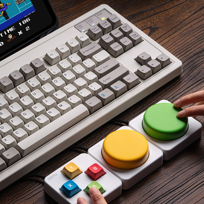 8BitDo Keyboard Extensions - Super Buttons Super ABXY Super Stick - Keyboard Add-On Edition for Custom Control Setups