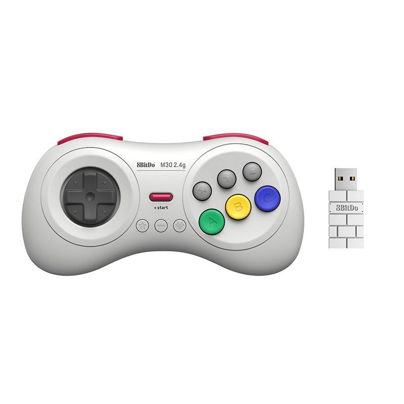 8BitDo M30 2.4G Controller for Sega Genesis Mini & Mega Drive Mini - Controller with a Familiar and Practical Layout