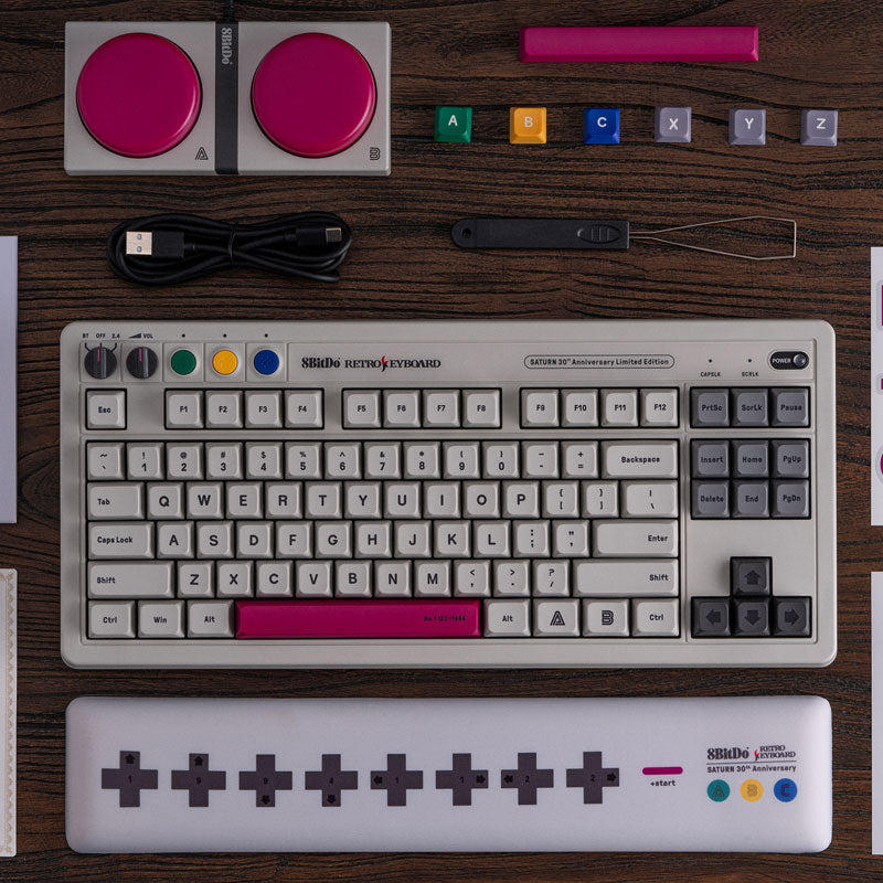 Retro Mechanical Keyboard - S Edition - Mechanical Key Edition with Retro-Inspired Styling