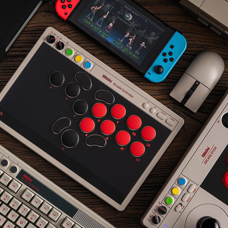 8BitDo Arcade Controller - Arcade Controller Design with Customizable Inputs