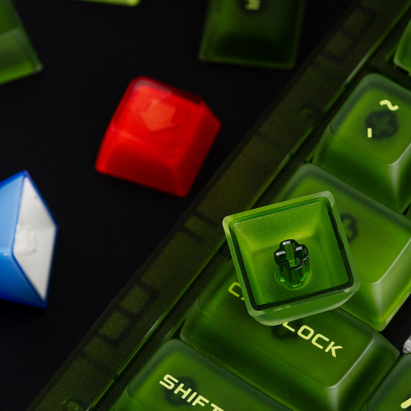 8BitDo Double-Layered Crystal Arrow Keycaps - Mechanical Keyboard Customization Keycap Set
