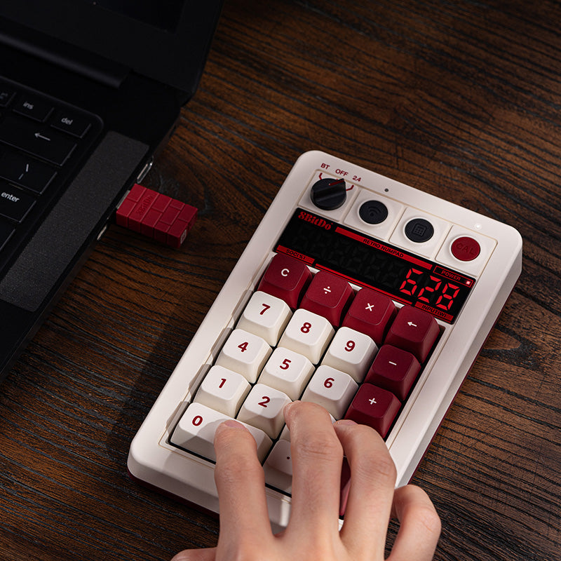 8BitDo Retro 18 Mechanical Numpad - Mechanical Key Edition with Retro-Inspired Styling
