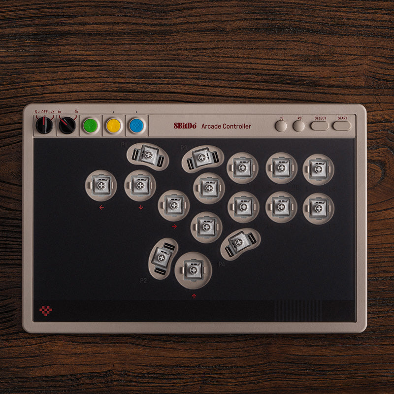 8BitDo Arcade Controller - Arcade Controller Design with Customizable Inputs