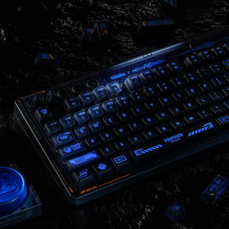 8BitDo Retro 87 Mechanical Keyboard - Mecha BREAK - Mechanical Key Edition with Retro-Inspired Styling
