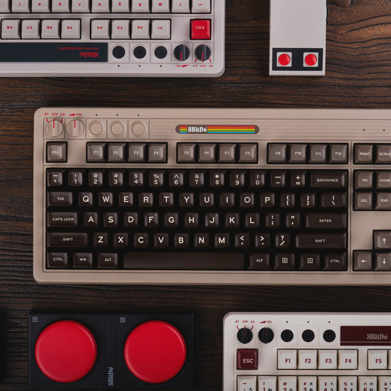 8BitDo Retro Mechanical Keyboard - Mechanical Key Edition with Retro-Inspired Styling