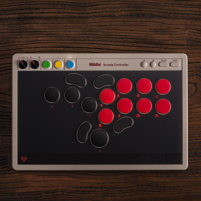 8BitDo Arcade Controller - Arcade Controller Design with Customizable Inputs