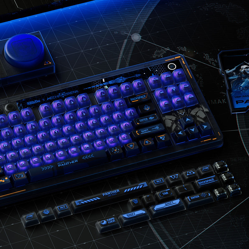 8BitDo Retro 87 Mechanical Keyboard - Mecha BREAK - Mechanical Key Edition with Retro-Inspired Styling