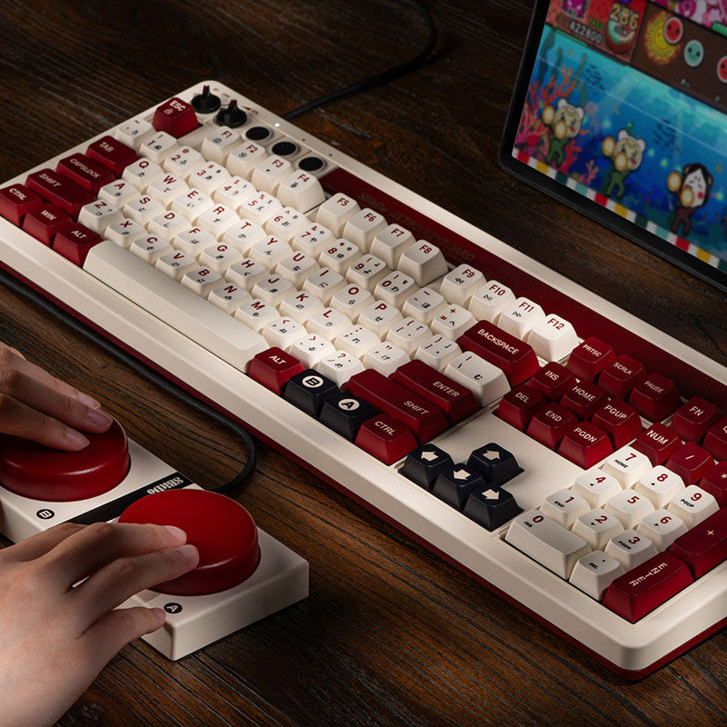 8BitDo Retro 108 Mechanical Keyboard - Mechanical Key Edition with Retro-Inspired Styling