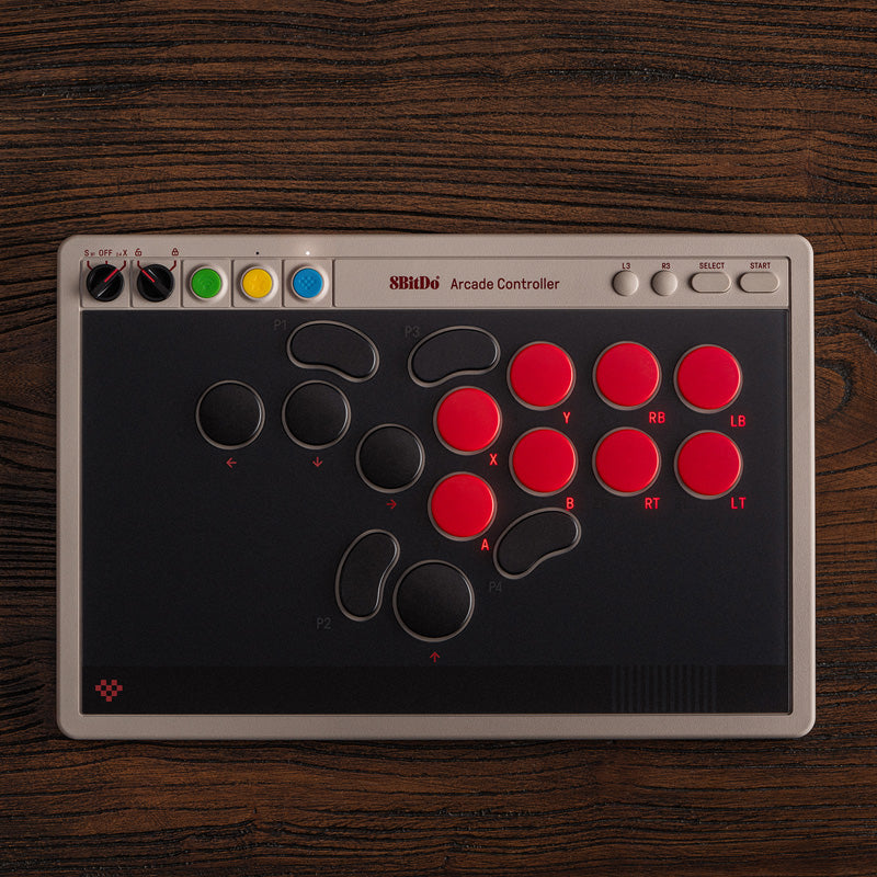 8BitDo Arcade Controller - Arcade Controller Design with Customizable Inputs
