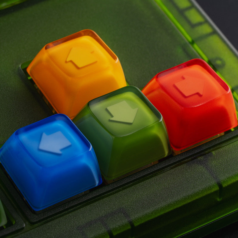 8BitDo Double-Layered Crystal Arrow Keycaps - Mechanical Keyboard Customization Keycap Set