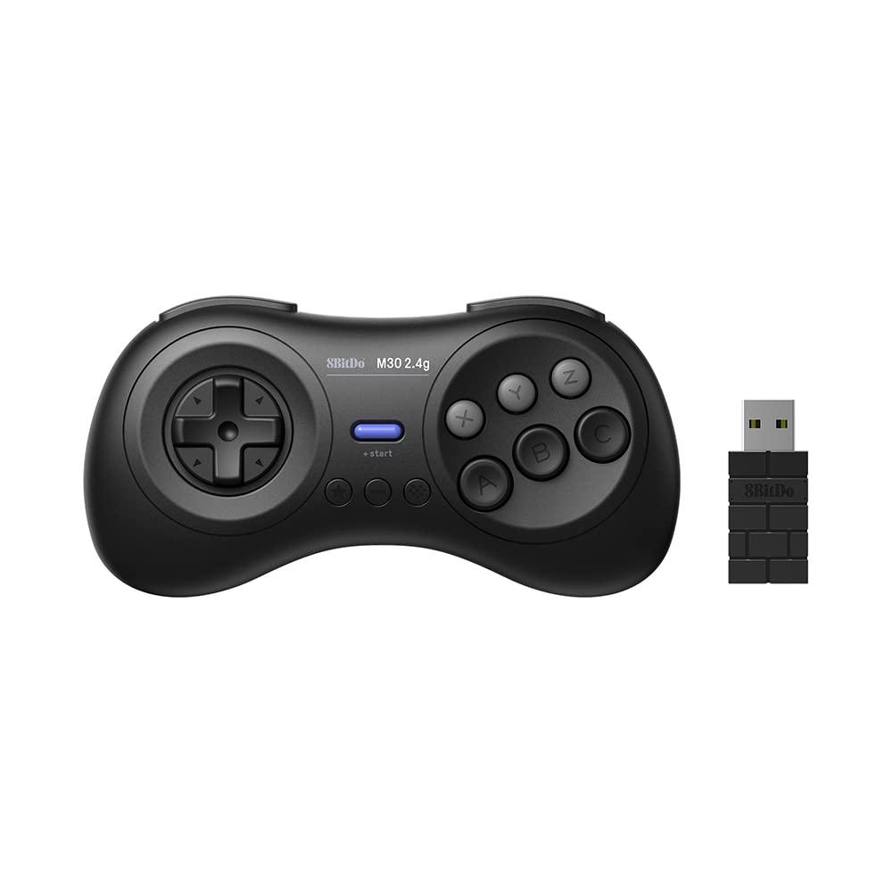 8BitDo M30 2.4G Controller for Sega Genesis Mini & Mega Drive Mini - Controller with a Familiar and Practical Layout