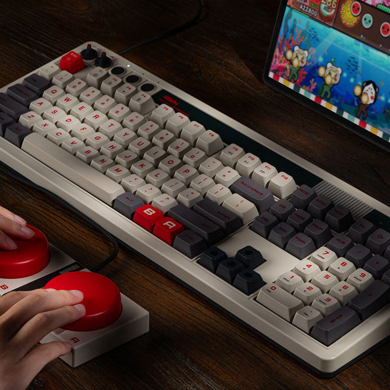 8BitDo Retro 108 Mechanical Keyboard - Mechanical Key Edition with Retro-Inspired Styling