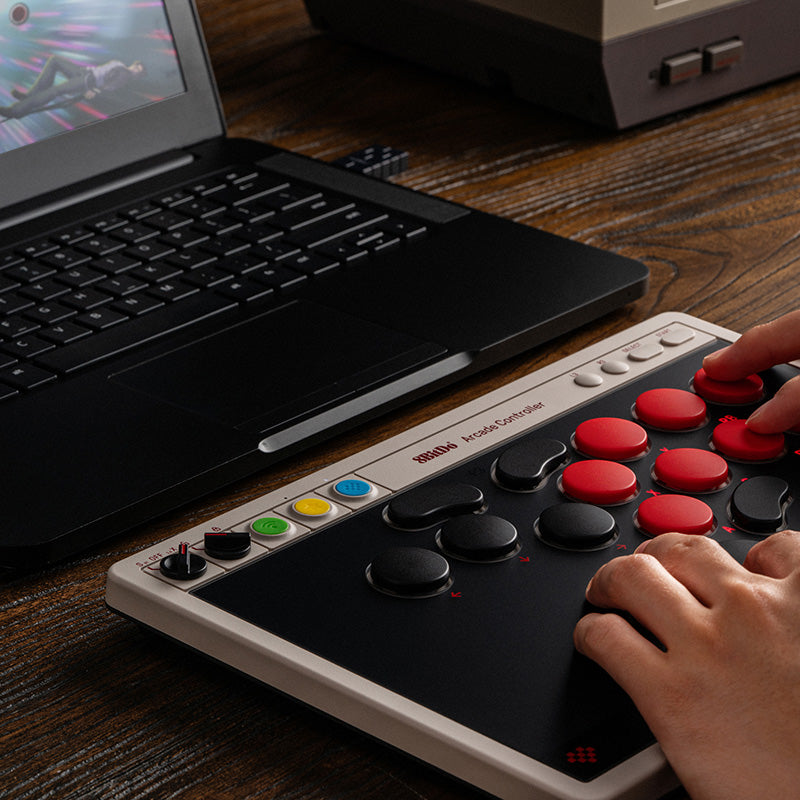 8BitDo Arcade Controller - Arcade Controller Design with Customizable Inputs