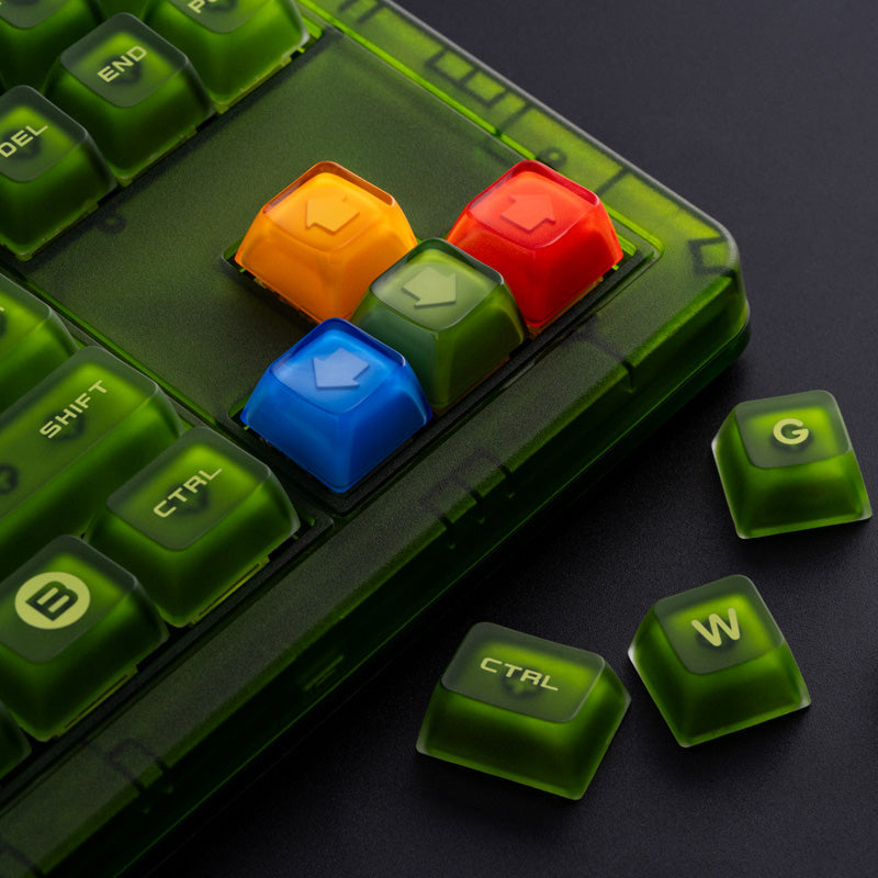 8BitDo Double-Layered Crystal Arrow Keycaps - Mechanical Keyboard Customization Keycap Set