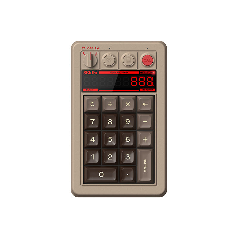 8BitDo Retro 18 Mechanical Numpad - Mechanical Key Edition with Retro-Inspired Styling