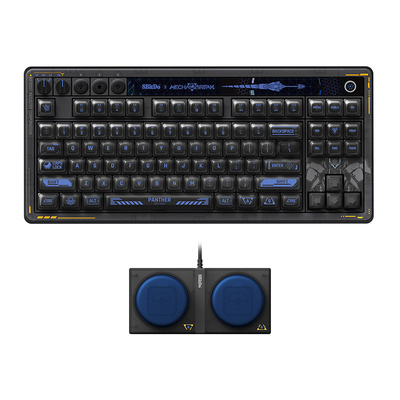 8BitDo Retro 87 Mechanical Keyboard - Mecha BREAK - Mechanical Key Edition with Retro-Inspired Styling