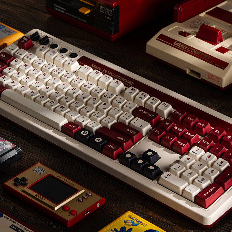 8BitDo Retro 108 Mechanical Keyboard - Mechanical Key Edition with Retro-Inspired Styling