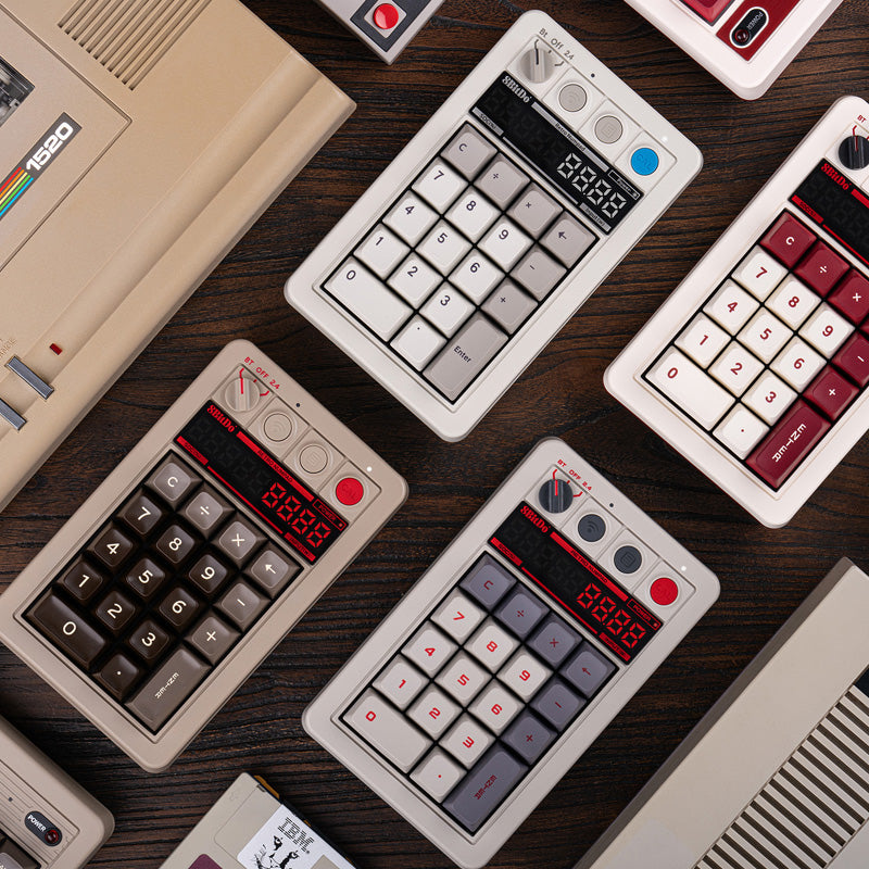 8BitDo Retro 18 Mechanical Numpad - Mechanical Key Edition with Retro-Inspired Styling