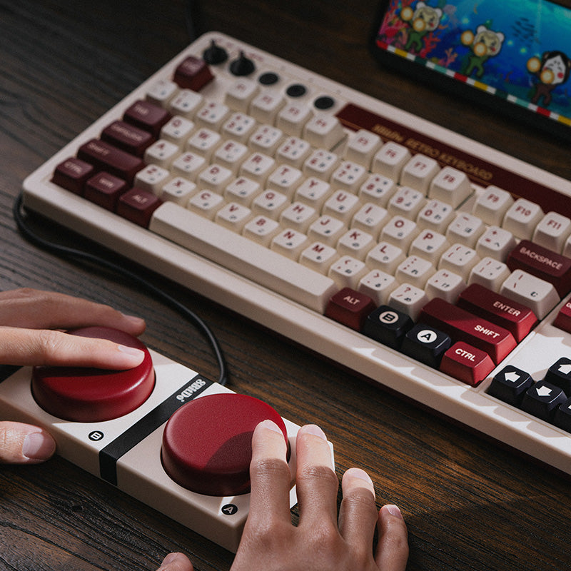 8BitDo Retro Mechanical Keyboard - Mechanical Key Edition with Retro-Inspired Styling