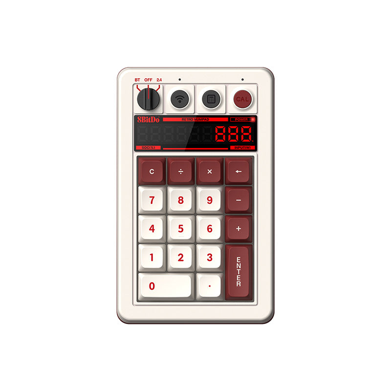 8BitDo Retro 18 Mechanical Numpad - Mechanical Key Edition with Retro-Inspired Styling