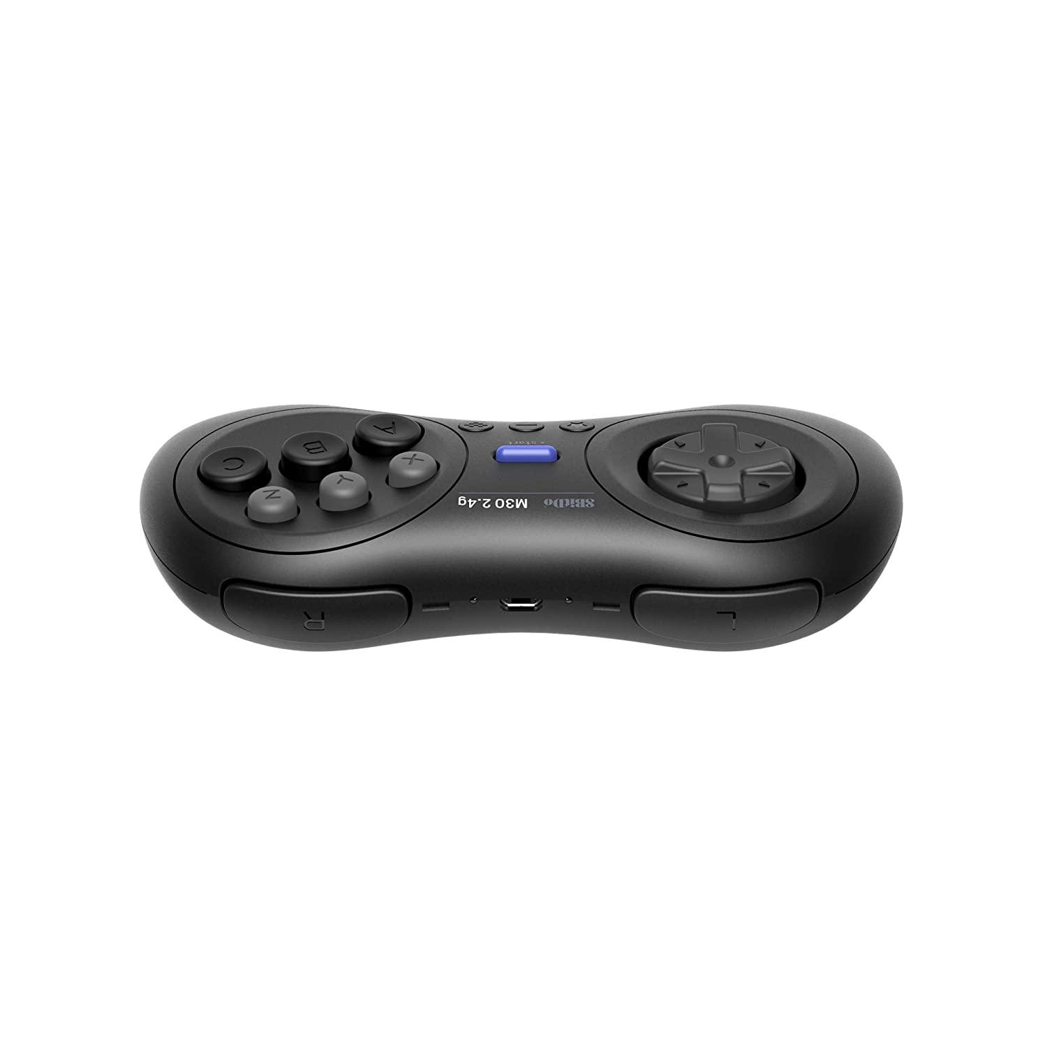 8BitDo M30 2.4G Controller for Sega Genesis & Mega Drive - Controller with a Familiar and Practical Layout