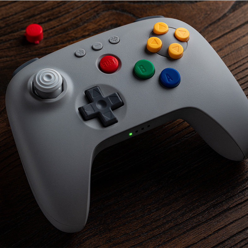 8BitDo 64 Bluetooth Controller for Analogue 3D - Controller with a Familiar and Practical Layout
