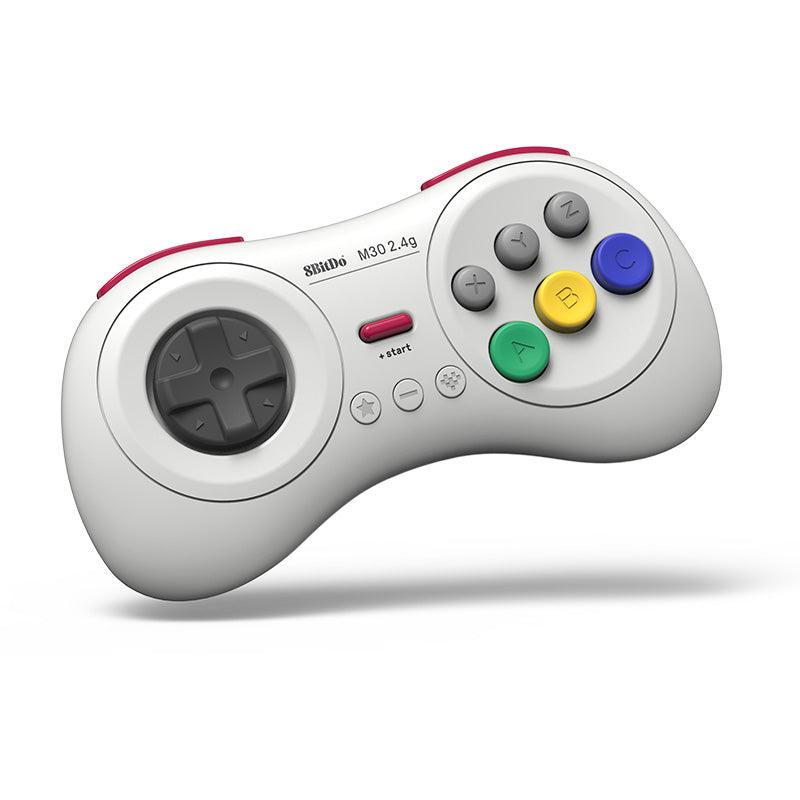 8BitDo M30 2.4G Controller for Sega Genesis Mini & Mega Drive Mini - Controller with a Familiar and Practical Layout