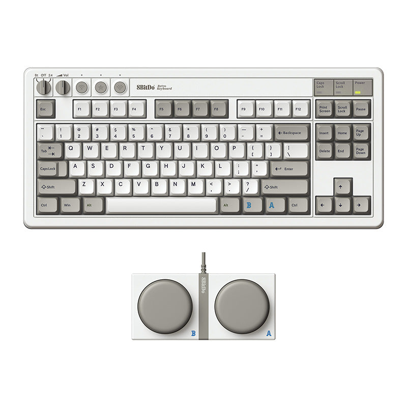 8BitDo Retro Mechanical Keyboard - Mechanical Key Edition with Retro-Inspired Styling