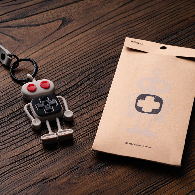 8BitDo 8Bitbot Keychain - Mini Keychain Design for Bags and Keys