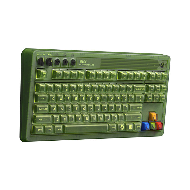 8BitDo Retro 87 Mechanical Keyboard - Xbox Edition - Mechanical Key Edition with Retro-Inspired Styling