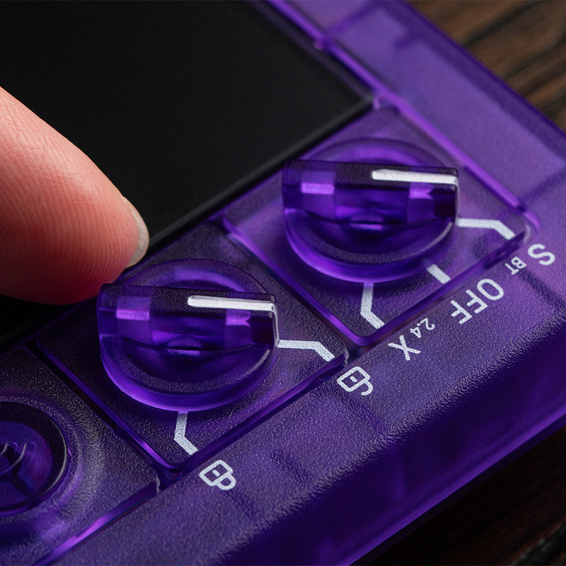 8BitDo Arcade Controller - Transparent Purple Signature Edition - Arcade Controller Design with Customizable Inputs
