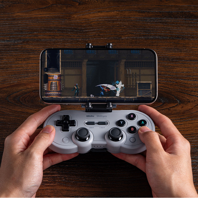 8BitDo Mobile Clip for SN30 Pro - Phone Clip Design for Supported Game Controllers