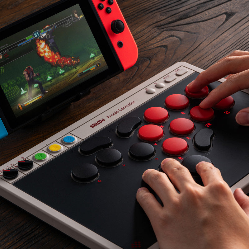 8BitDo Arcade Controller - Arcade Controller Design with Customizable Inputs