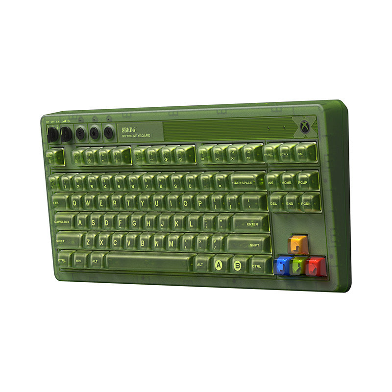 8BitDo Retro 87 Mechanical Keyboard - Xbox Edition - Mechanical Key Edition with Retro-Inspired Styling